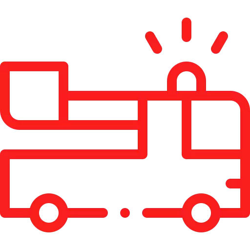 Ícone de um caminhão de bombeiros